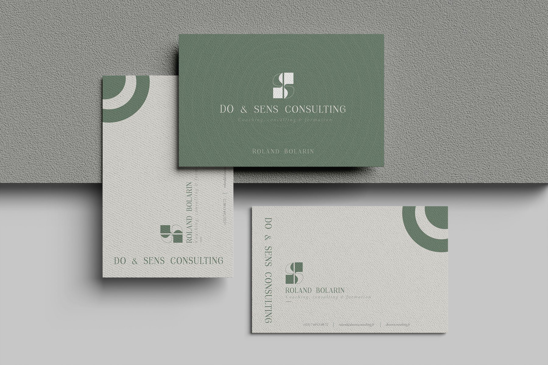 Cartes de visite Do & Sens Consulting, conçues par Naos